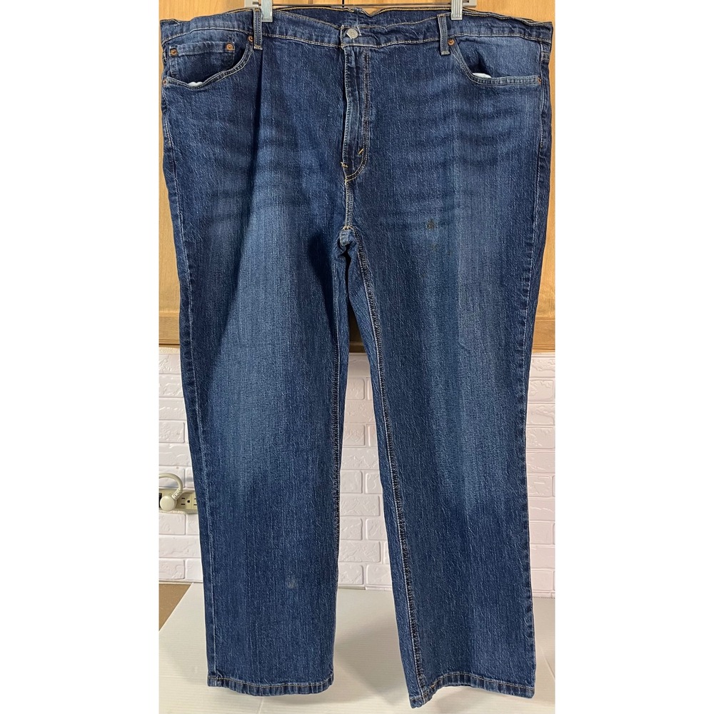 Levi's 541 Athletic Taper Jeans Mens‎ 48x29 Blue Dark Wash Denim
